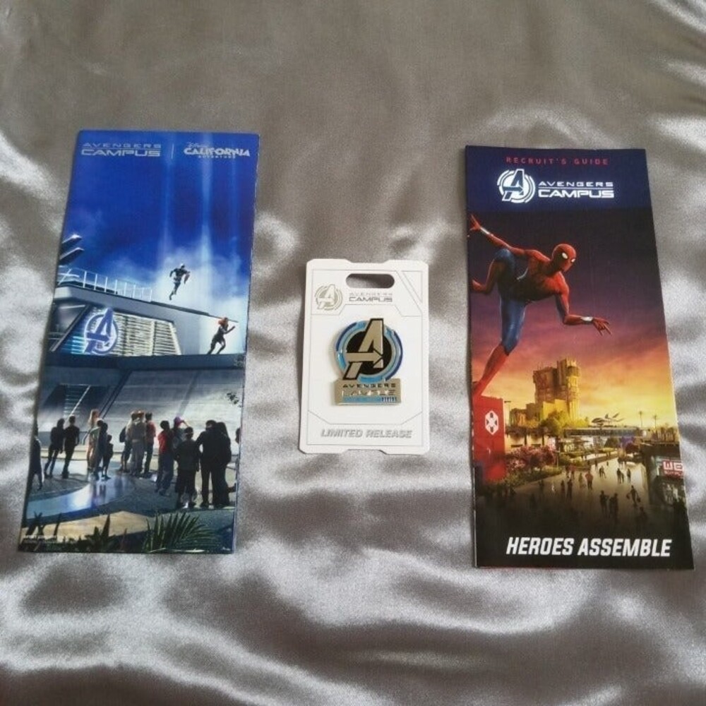 Disneyland Avengers Campus Opening Day Limited Edition Maps and Pin